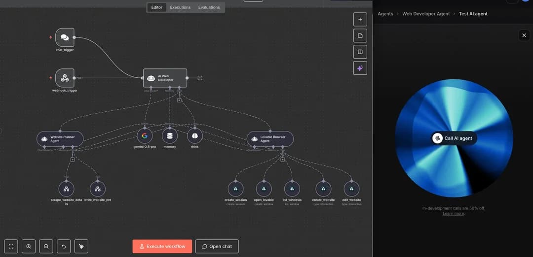 ElevenLabs Conversational AI voice agent builder dashboard