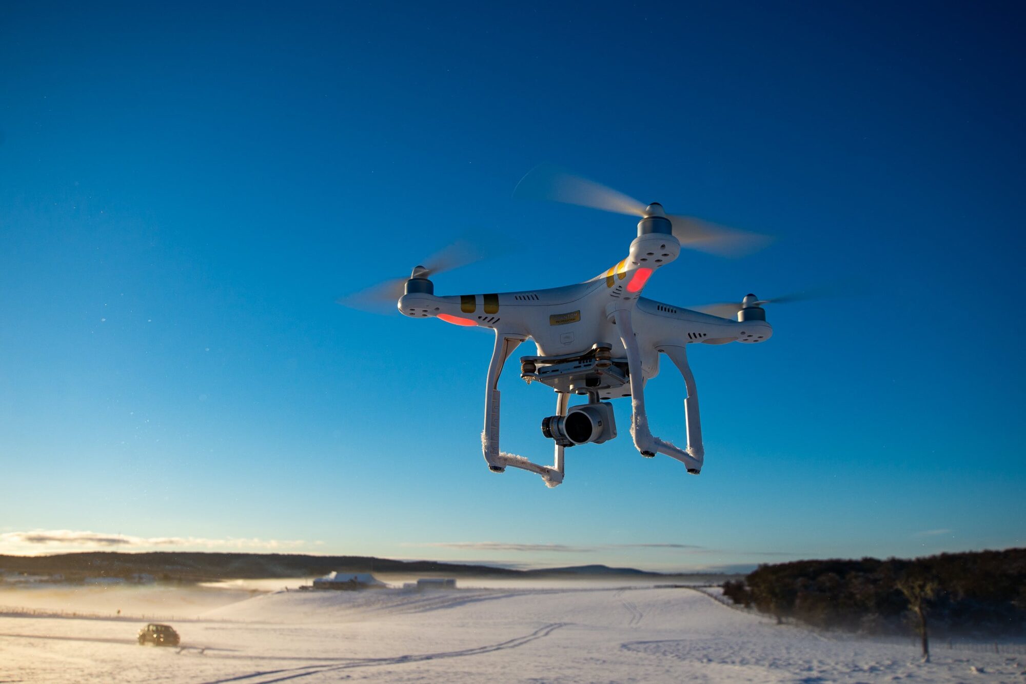 Drone In The Snow