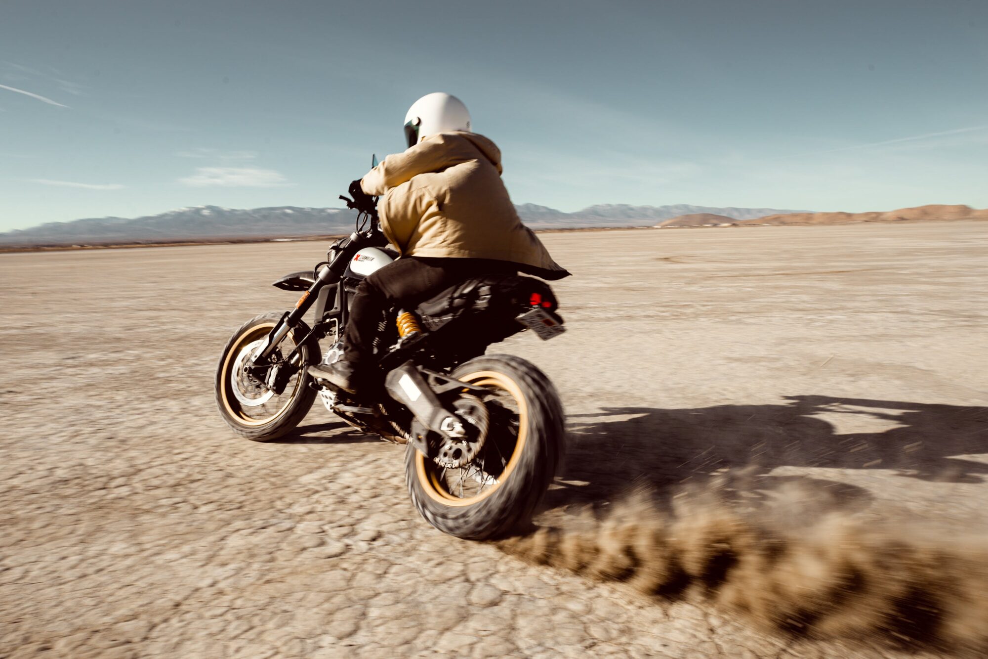 Dirt Bike In Desert